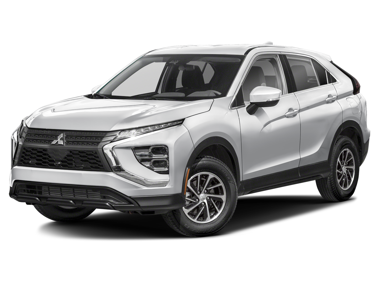 2026 Mitsubishi Eclipse Cross ES in Alloy Silver Metallic — front three-quarter view